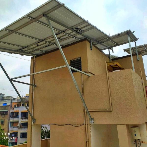 Solar panels installed on irregular roof with expert design support